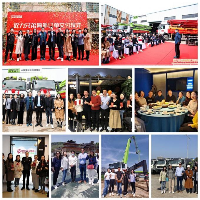 in 2013, The New Paint Preparation of 52 Meters Concrete Pump of Zoomlion Completed The Company′s Inventory