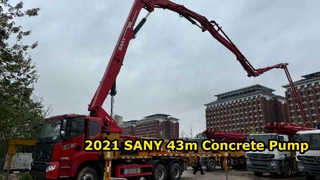 Pompa per calcestruzzo SANY 43m 2021 in vendita - Telaio SANY originale - Miglior prezzo