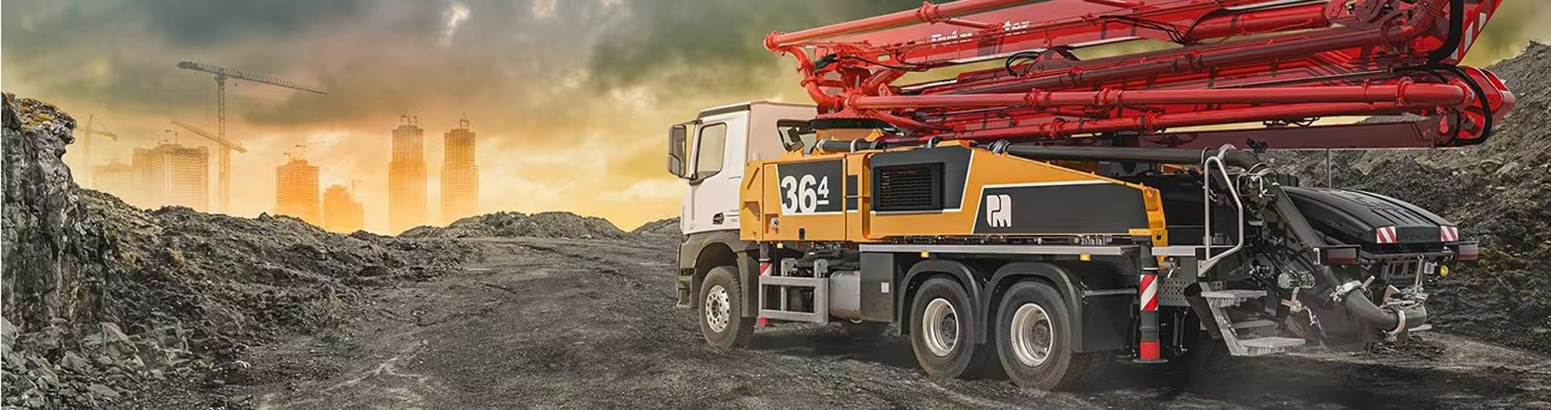 qualità Pompa per calcestruzzo montata su camion fabbrica